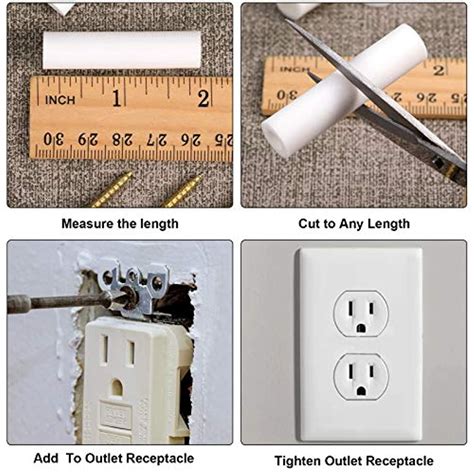 how to use spacer for electrical box|electrical outlet screw spacers.